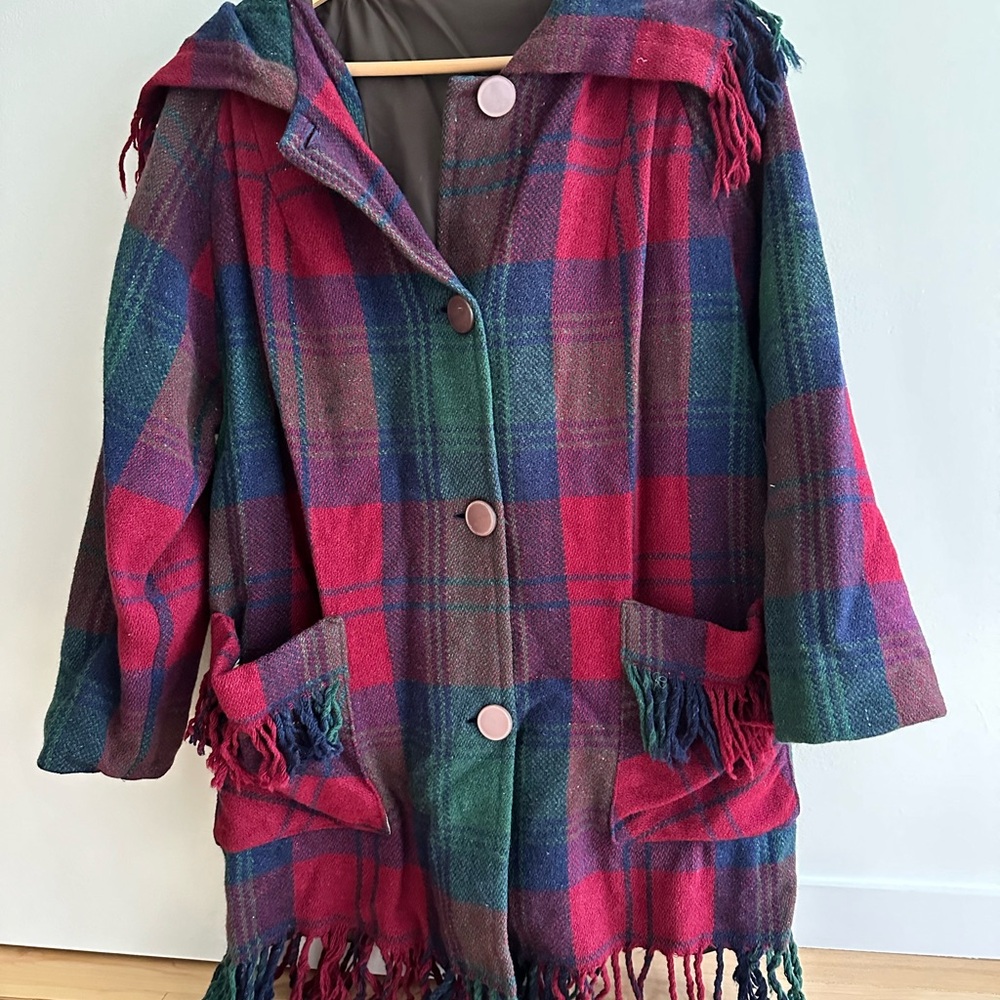 VTG Nethy of Scotland Plaid Wool Coat